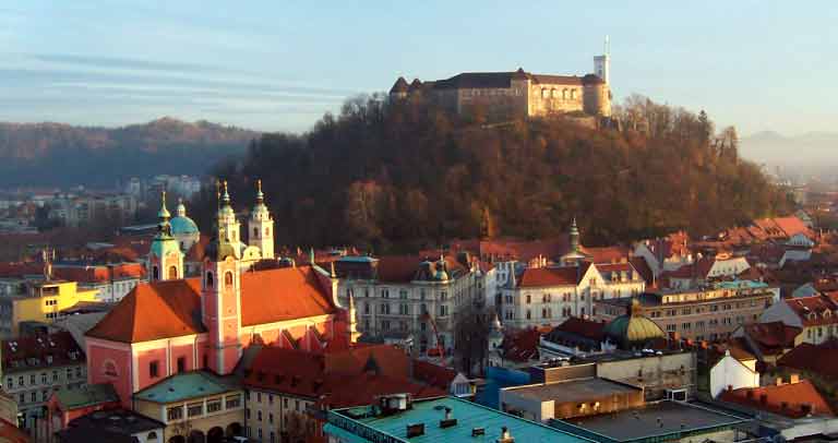 Lubljlana, city castle. Picture by
