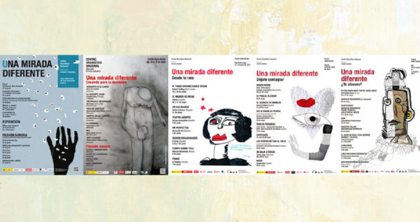 Diferentes carteles del Festival en ediciones anteriores