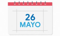 calendario con fecha 26 de mayo