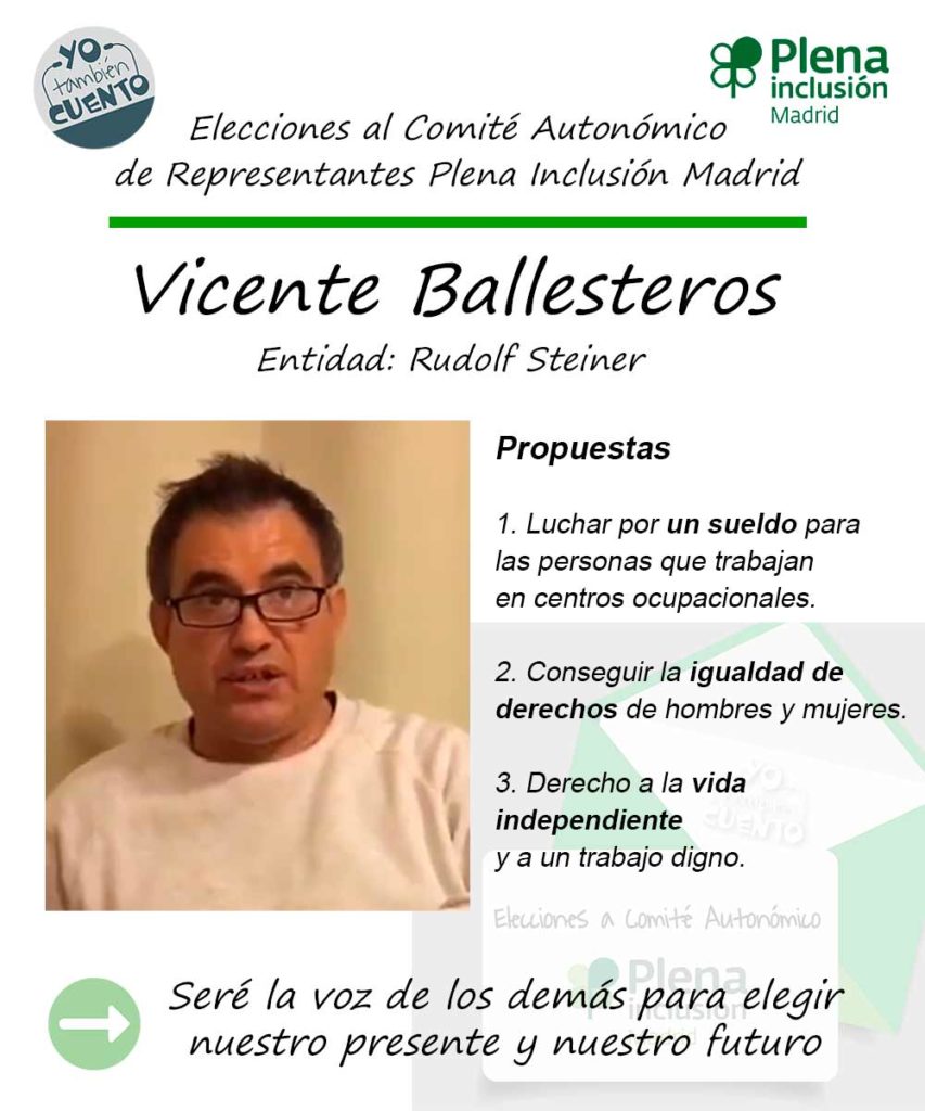 Cartel electoral de Vicente Ballesteros
