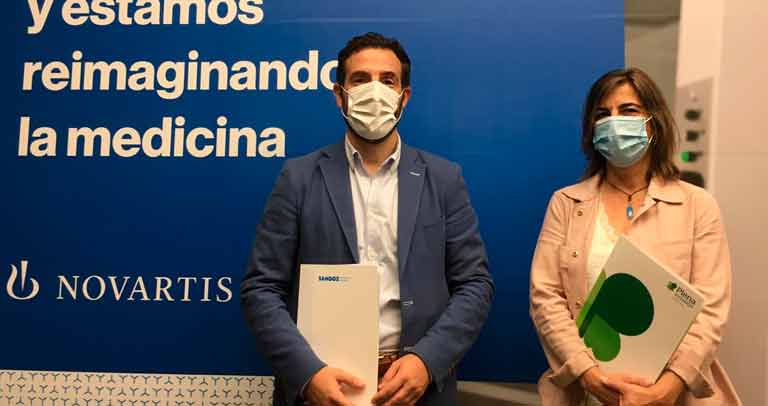 Plena Inclusión Madrid y Sandoz tras la firma del convenio