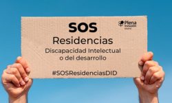 Cartel del SOS de Plena Inclusión Madrid para las elecciones