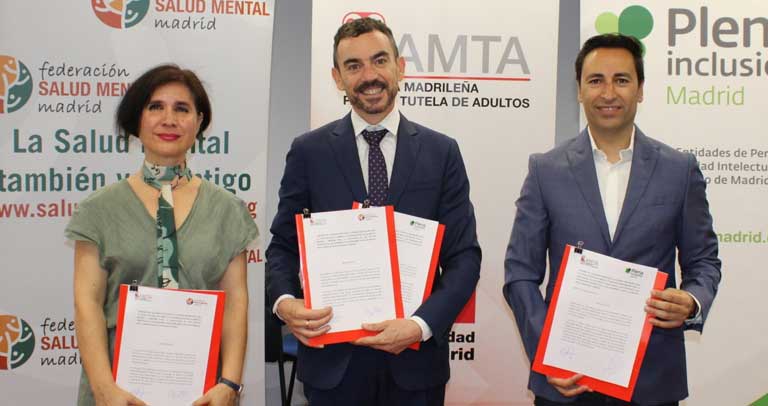 Firma del Convenio entre Plena Inclusión Madrid y la AMTA