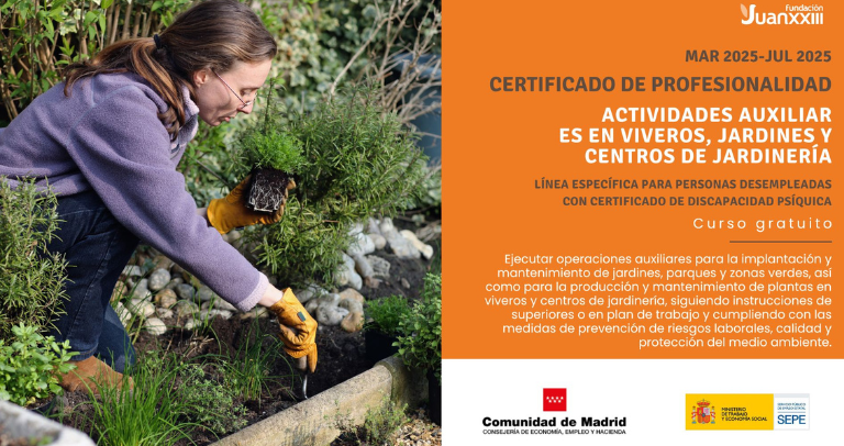 Actividades Auxiliares en viveros, jardines y centros de Jardinería